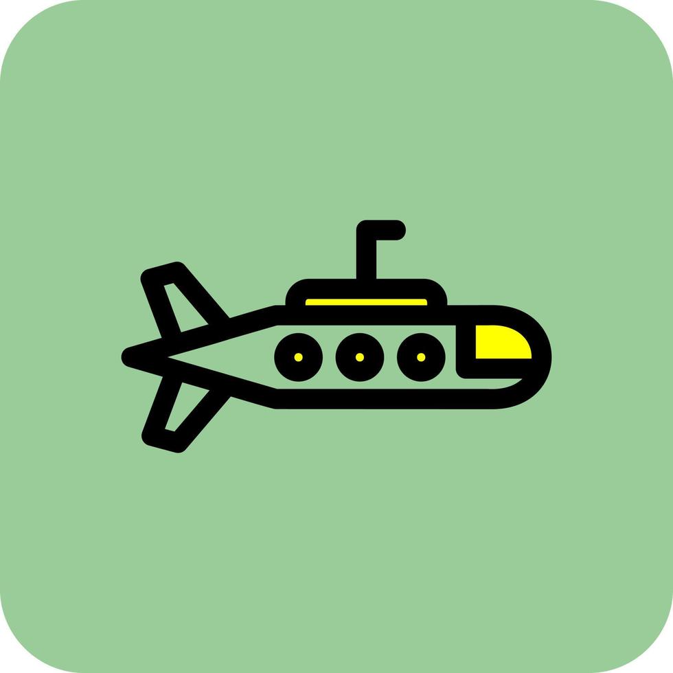 diseño de icono de vector submarino