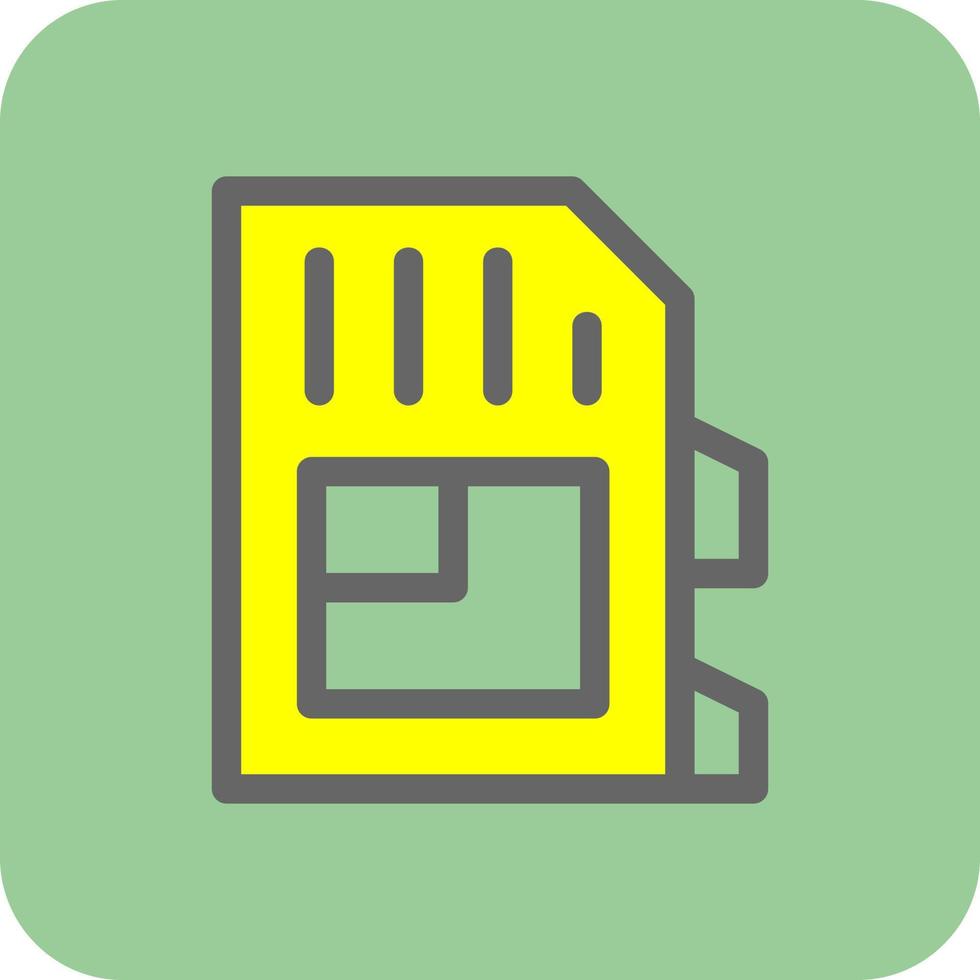 SD Card Vector Icon Design