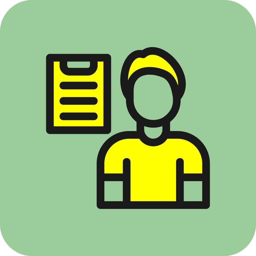 Gym Trainer Vector Icon Design