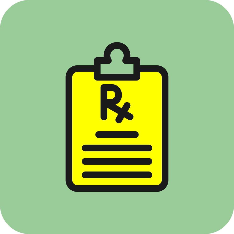 Prescription Vector Icon Design