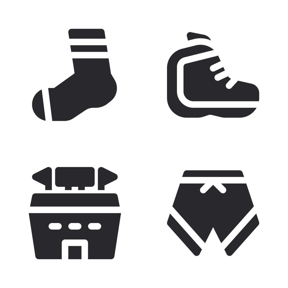 Basketball icons set. Socks, shoes, stadium, pants. Perfect for website mobile app, app icons, presentation, illustration and any other projects vector