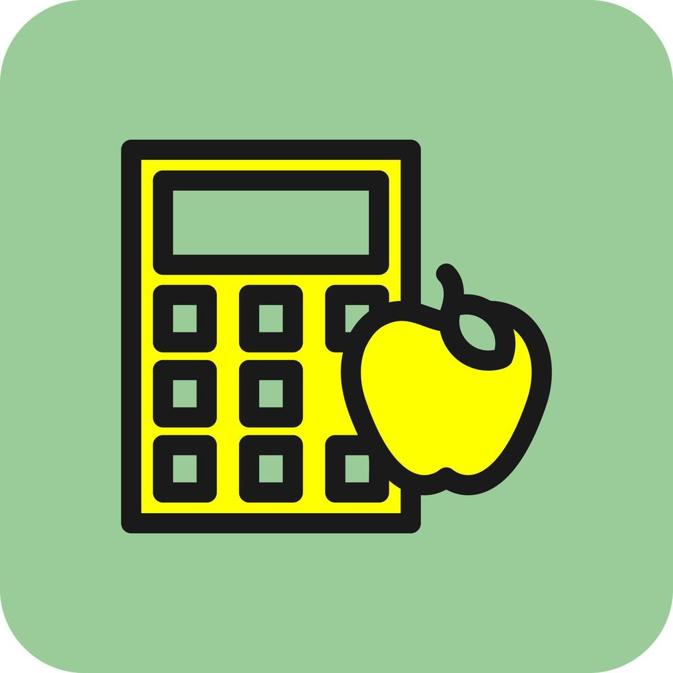 Calorie Calculator Vector Icon Design