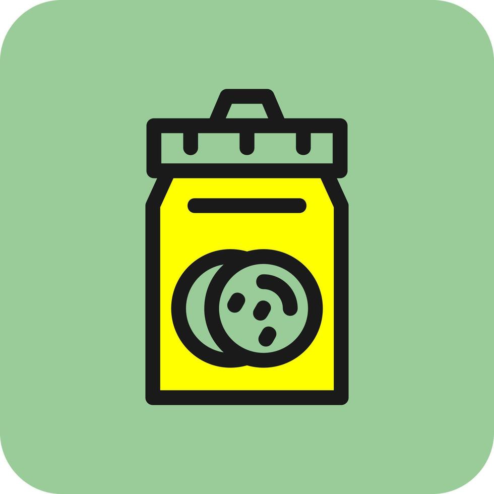 Cookie Jar Vector Icon Design