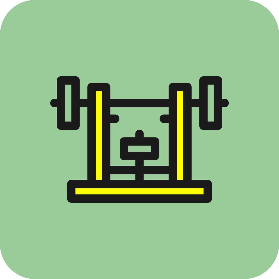 Bench Press Vector Icon Design