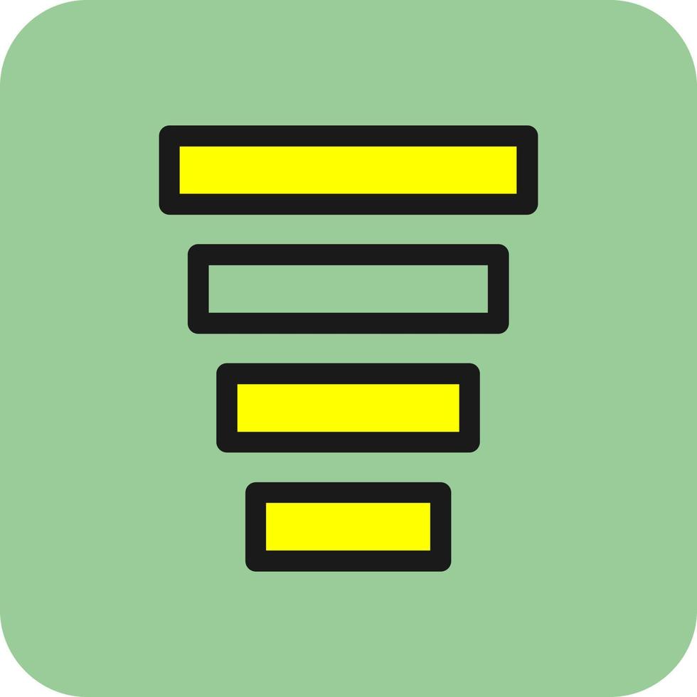 Funnel Chart Vector Icon Design