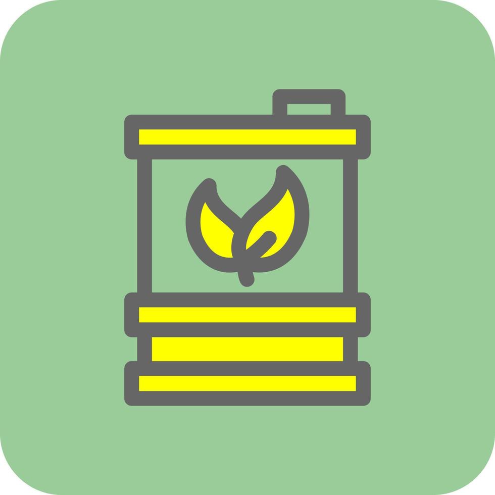 Biofuel Barrell Vector Icon Design
