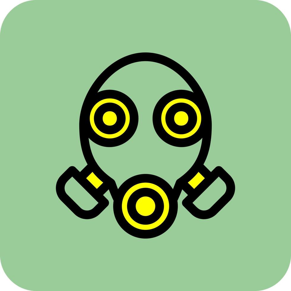 Gas Mask Vector Icon Design