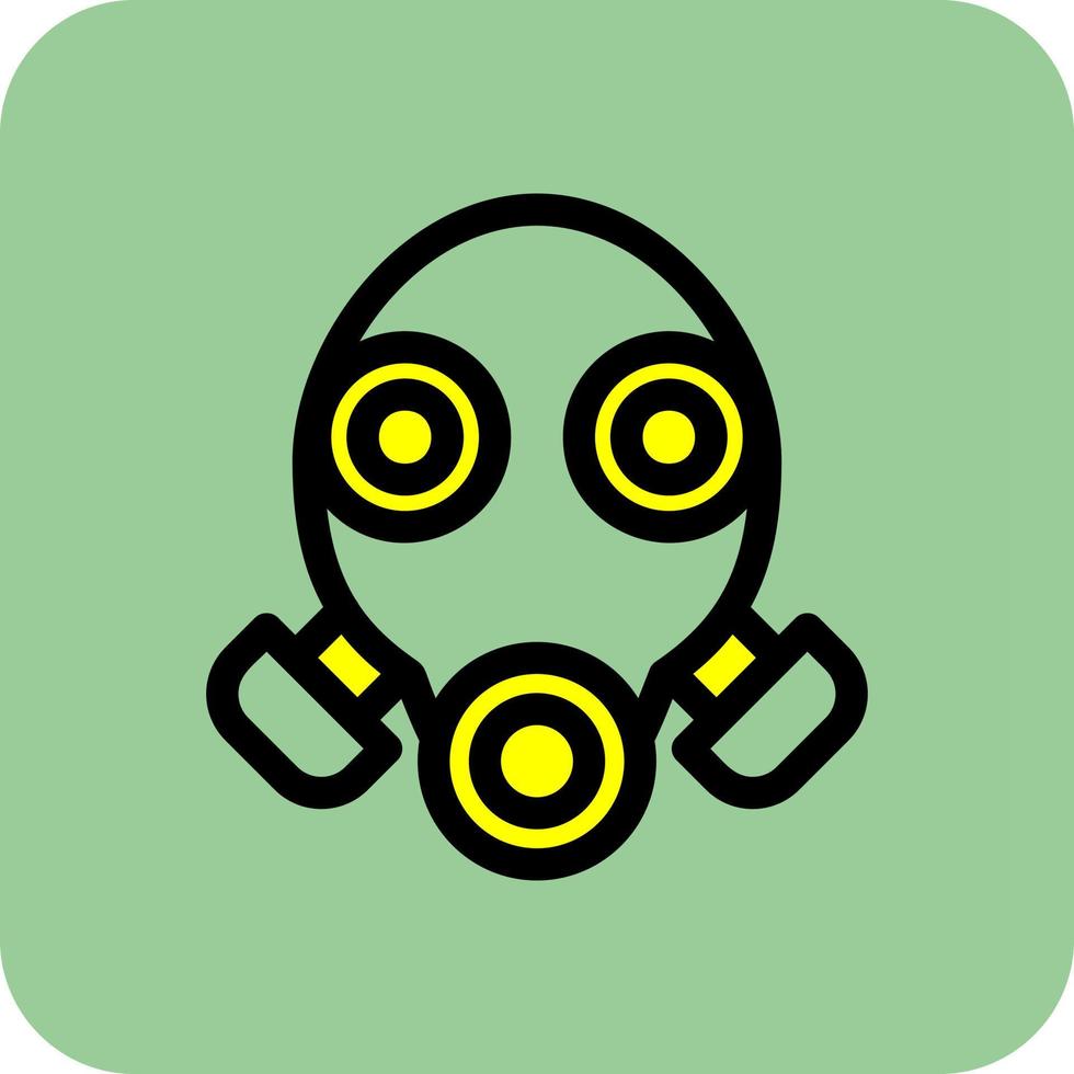 Gas Mask Vector Icon Design