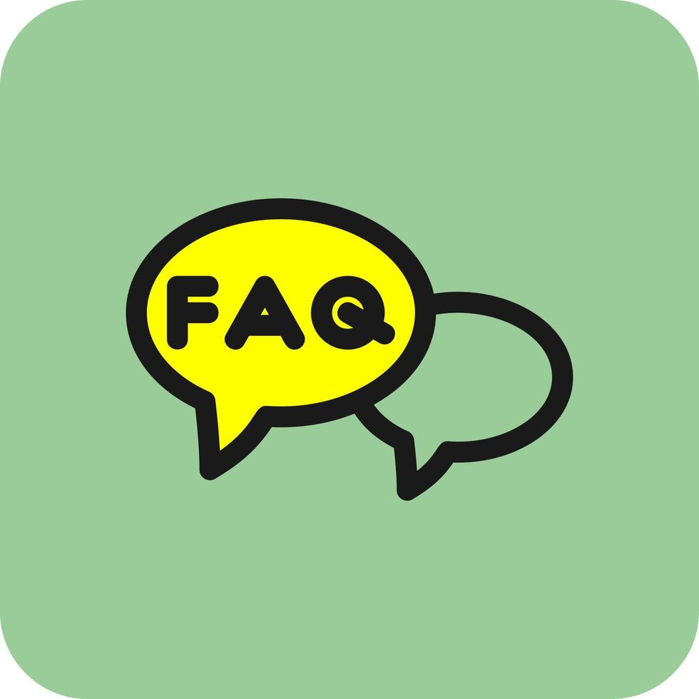 FAQ Vector Icon Design