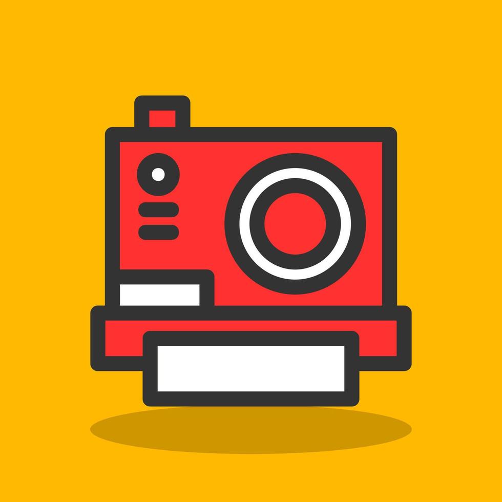 Instant Camera Vector Icon Design