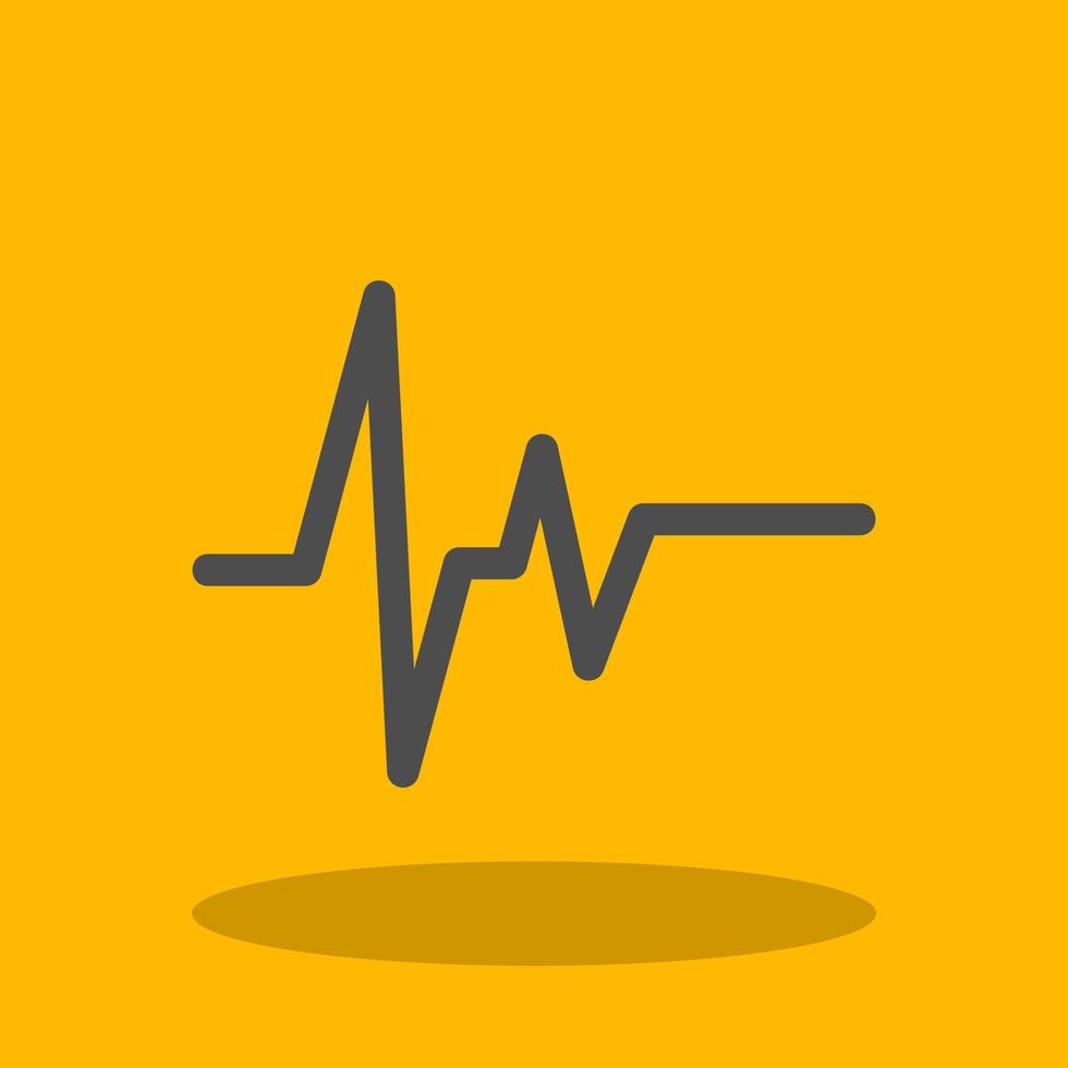 Electrocardiogram Vector Icon Design