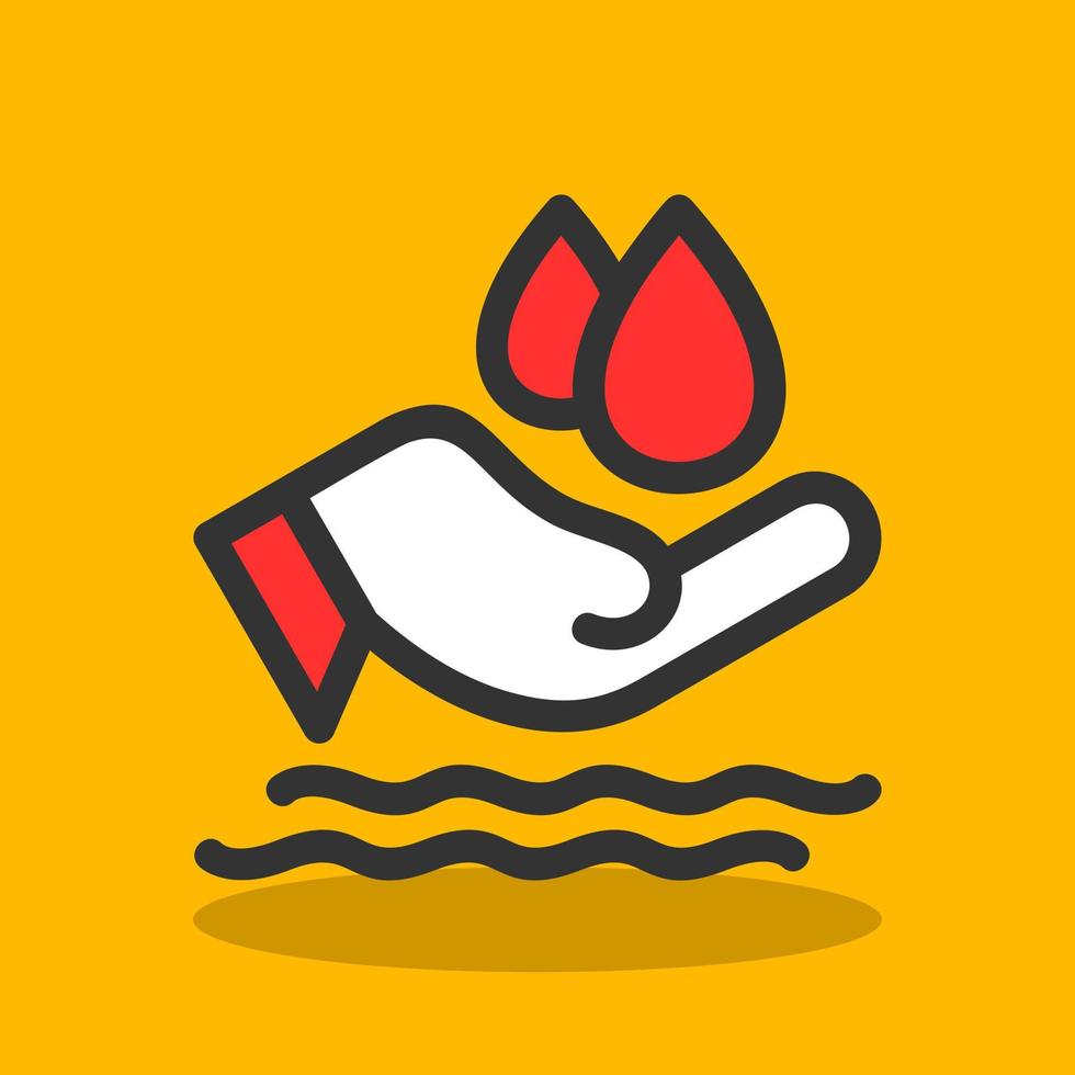 Save Water Vector Icon Design