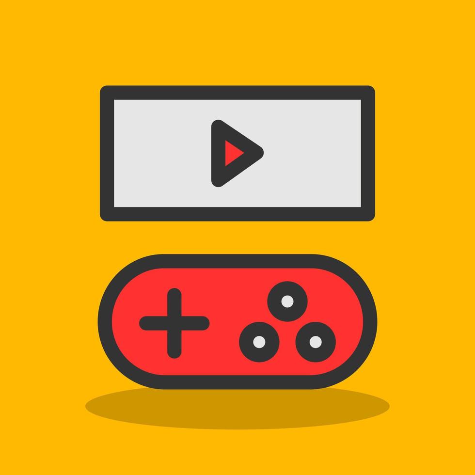 Game Streaming Vector Icon Design