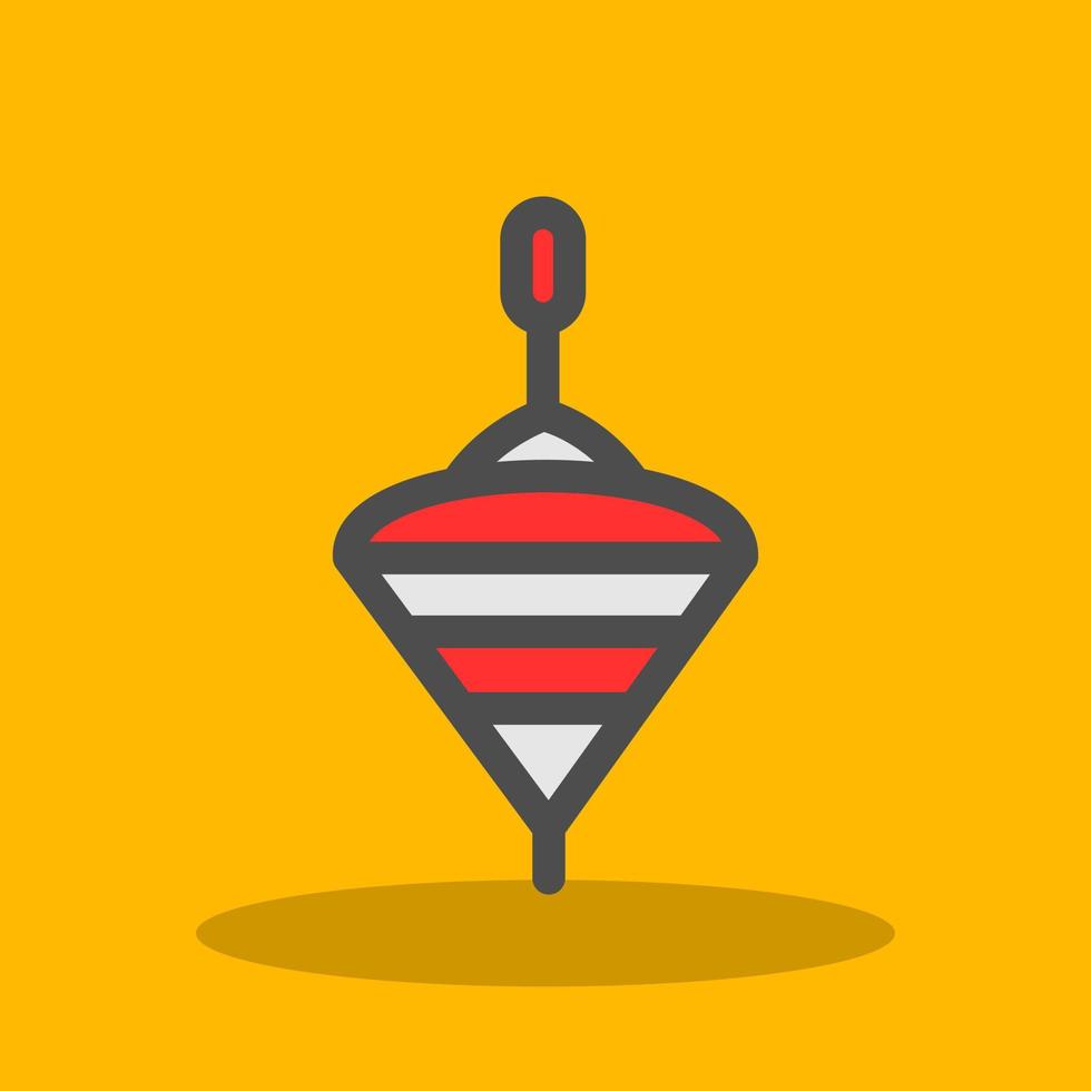 Spinning Top Vector Icon Design