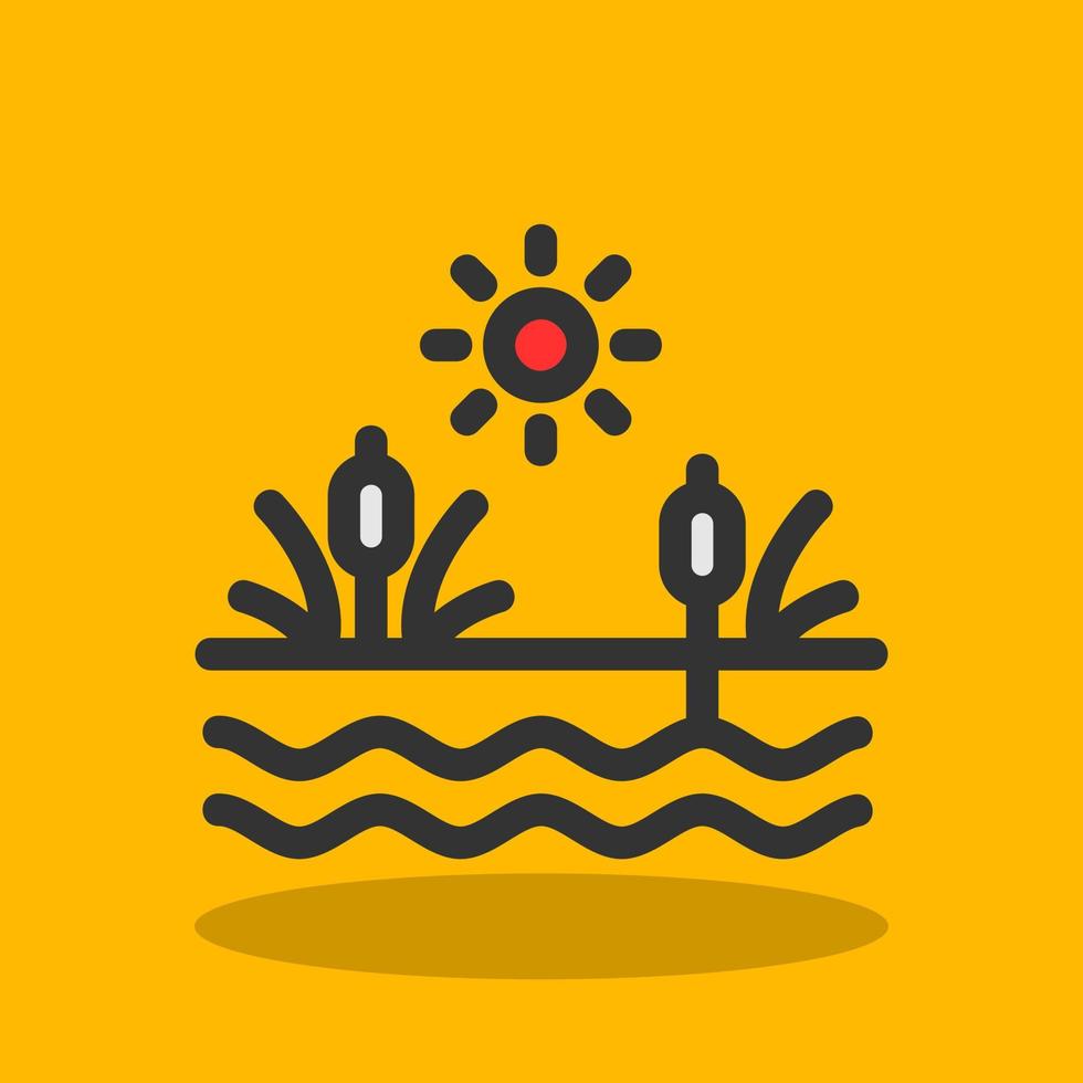 Swamp Vector Icon Design