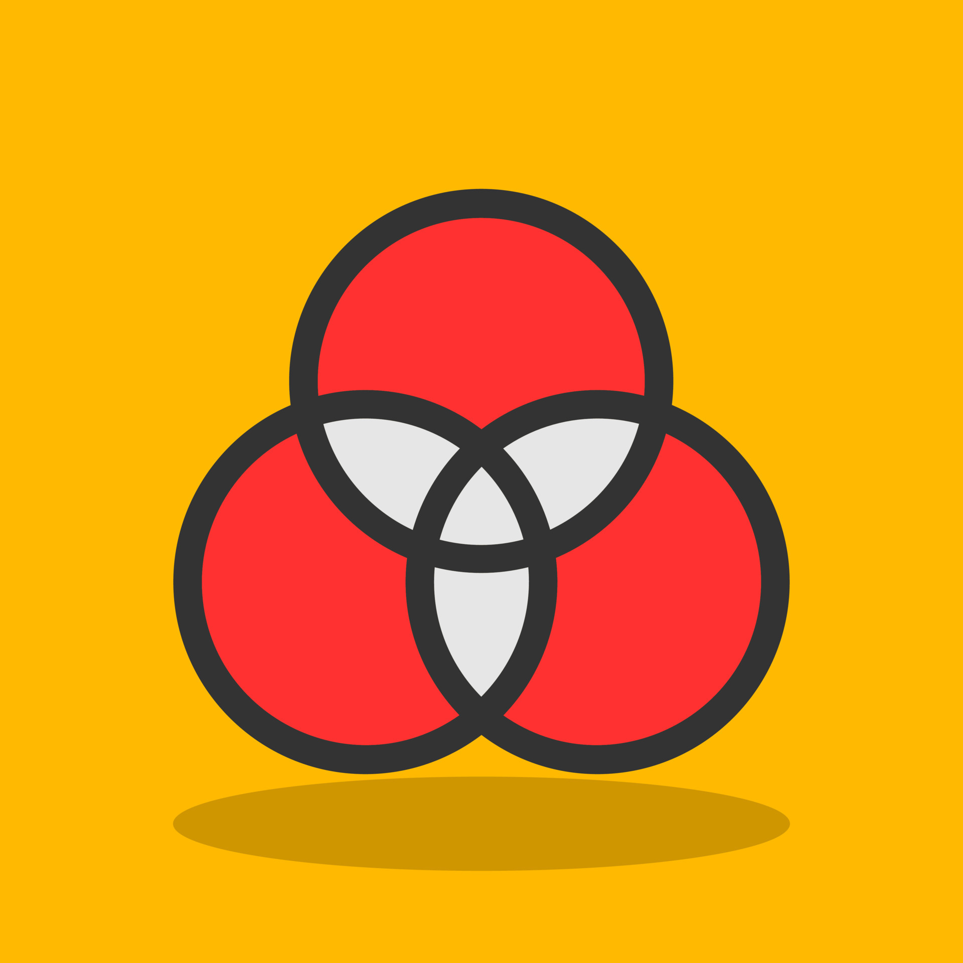 Venn Diagram Vector Icon Design 20107288 Vector Art at Vecteezy