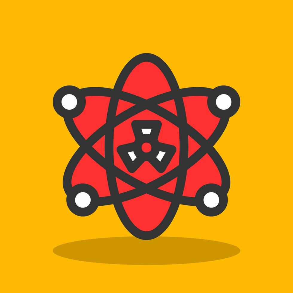 Nuclear Fission Vector Icon Design