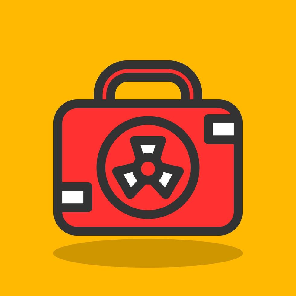 Nuclear Case Vector Icon Design