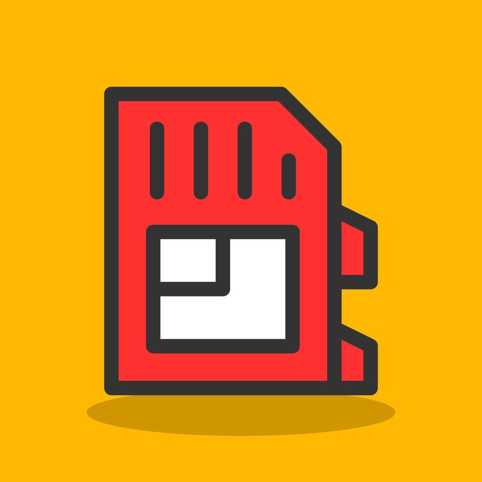 SD Card Vector Icon Design