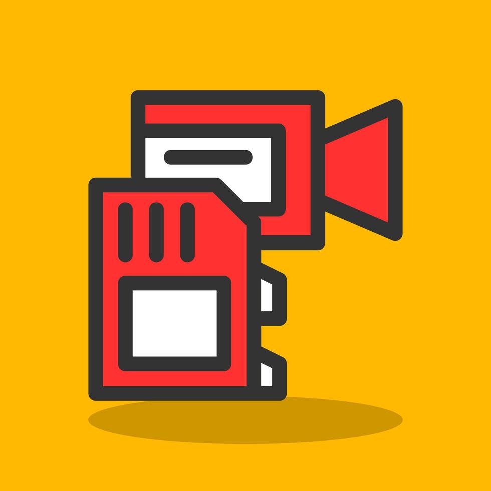 Camera Drive Vector Icon Design