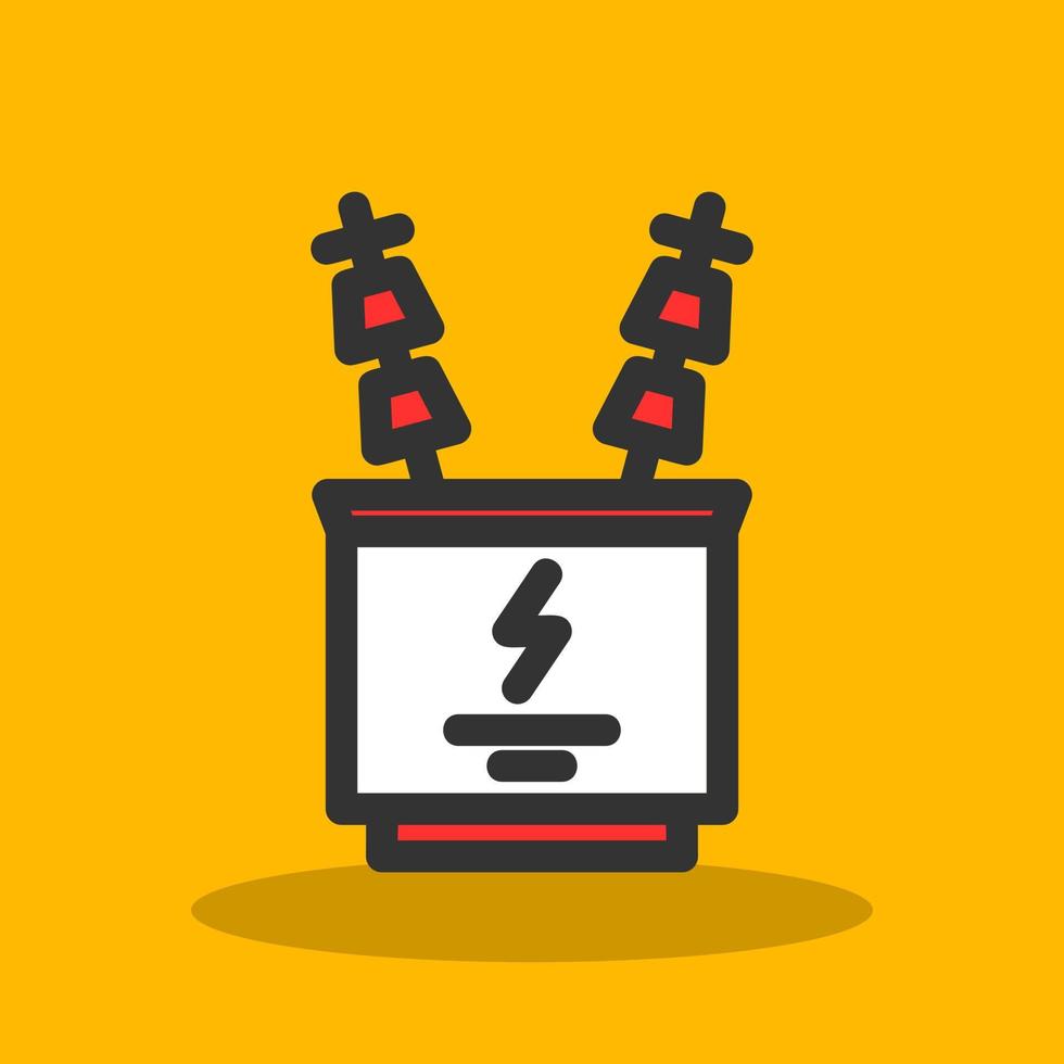 Power Transformer Vector Icon Design