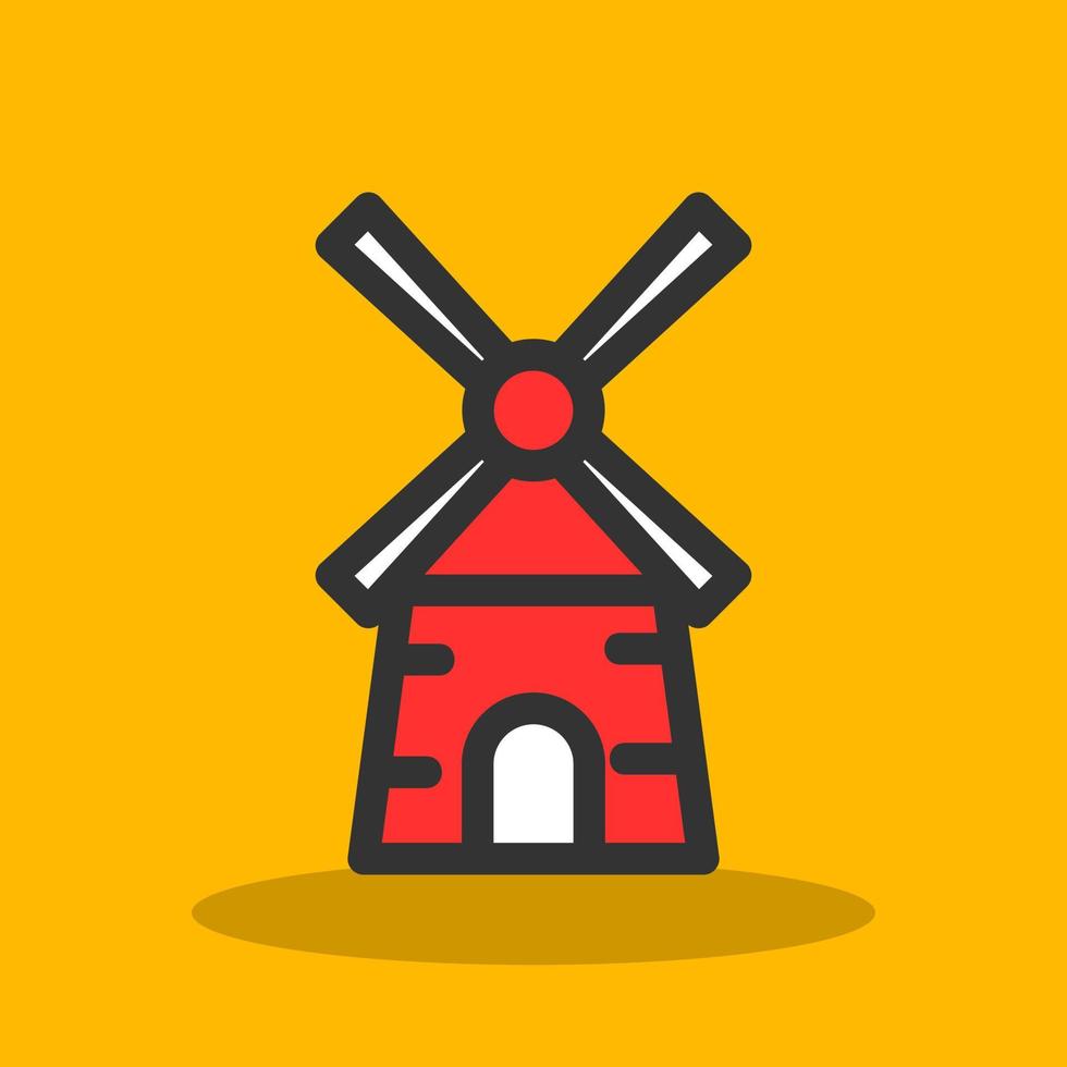 Windmills Vector Icon Design