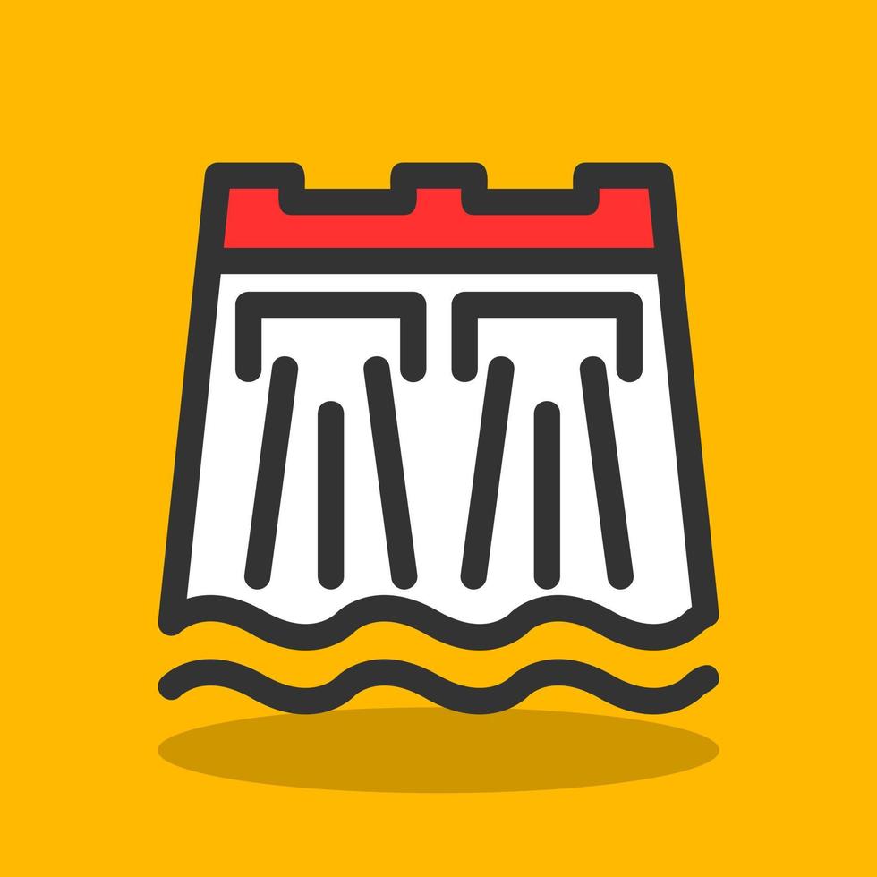 Dam Vector Icon Design