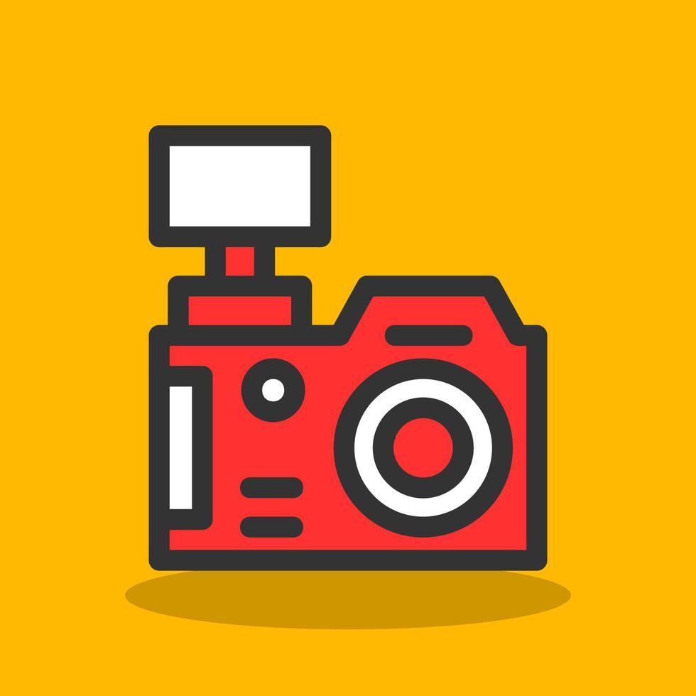 Dslr Camera Vector Icon Design