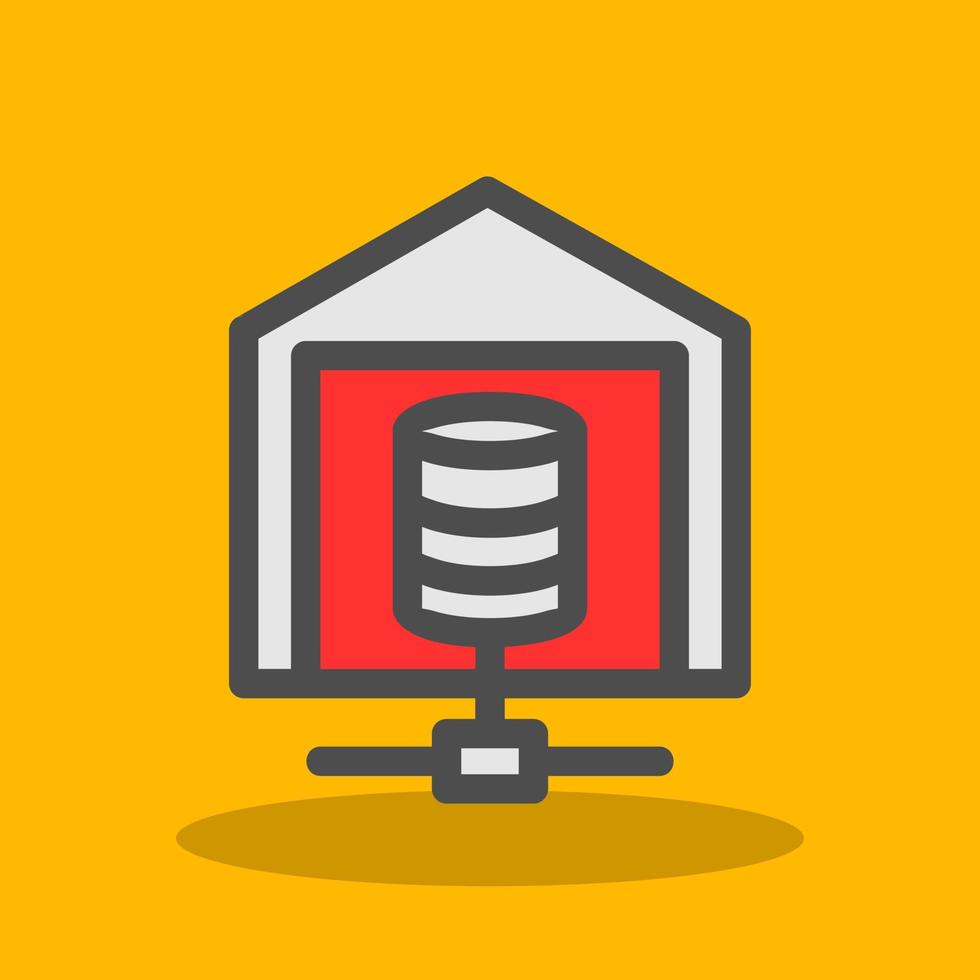 Data Warehouse Vector Icon Design