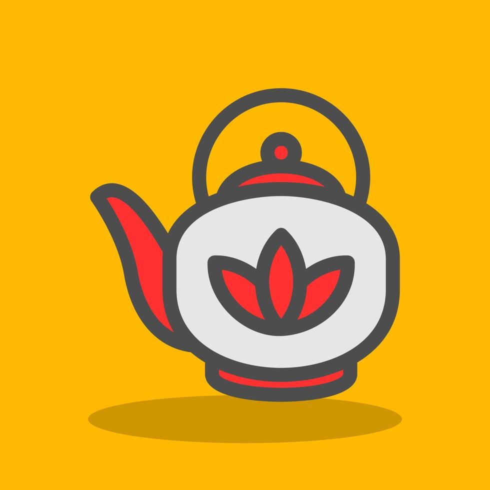 Teapot Vector Icon Design