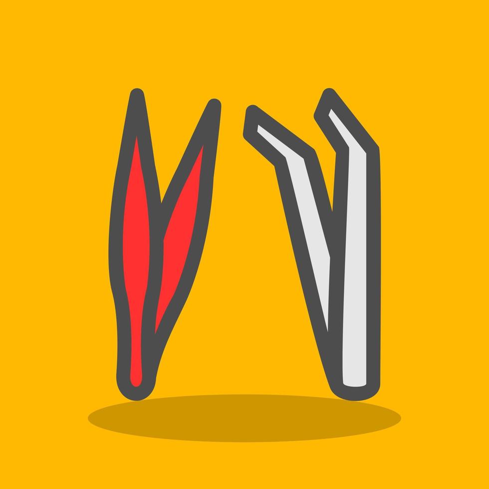 Tweezers Vector Icon Design