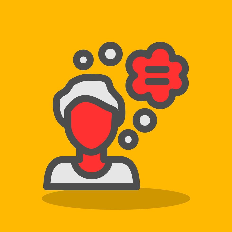 Thinking Vector Icon Design