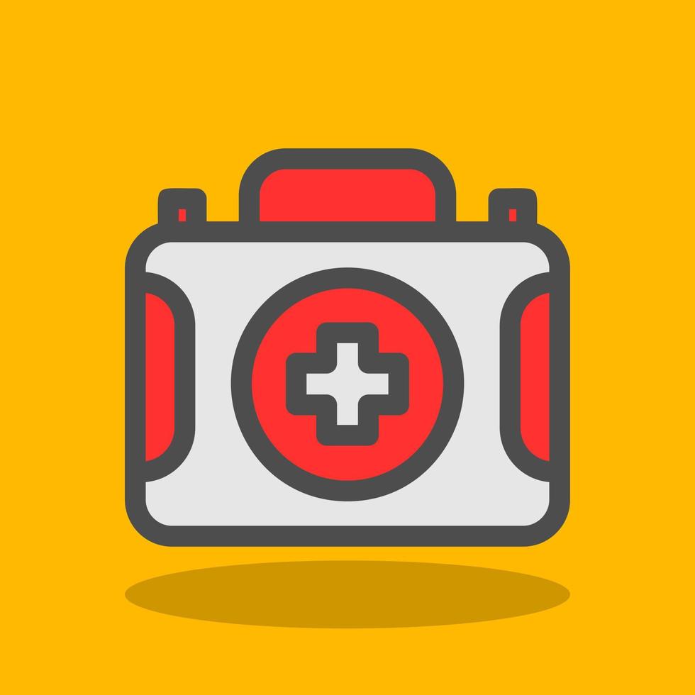 First Aid Kit Vector Icon Design