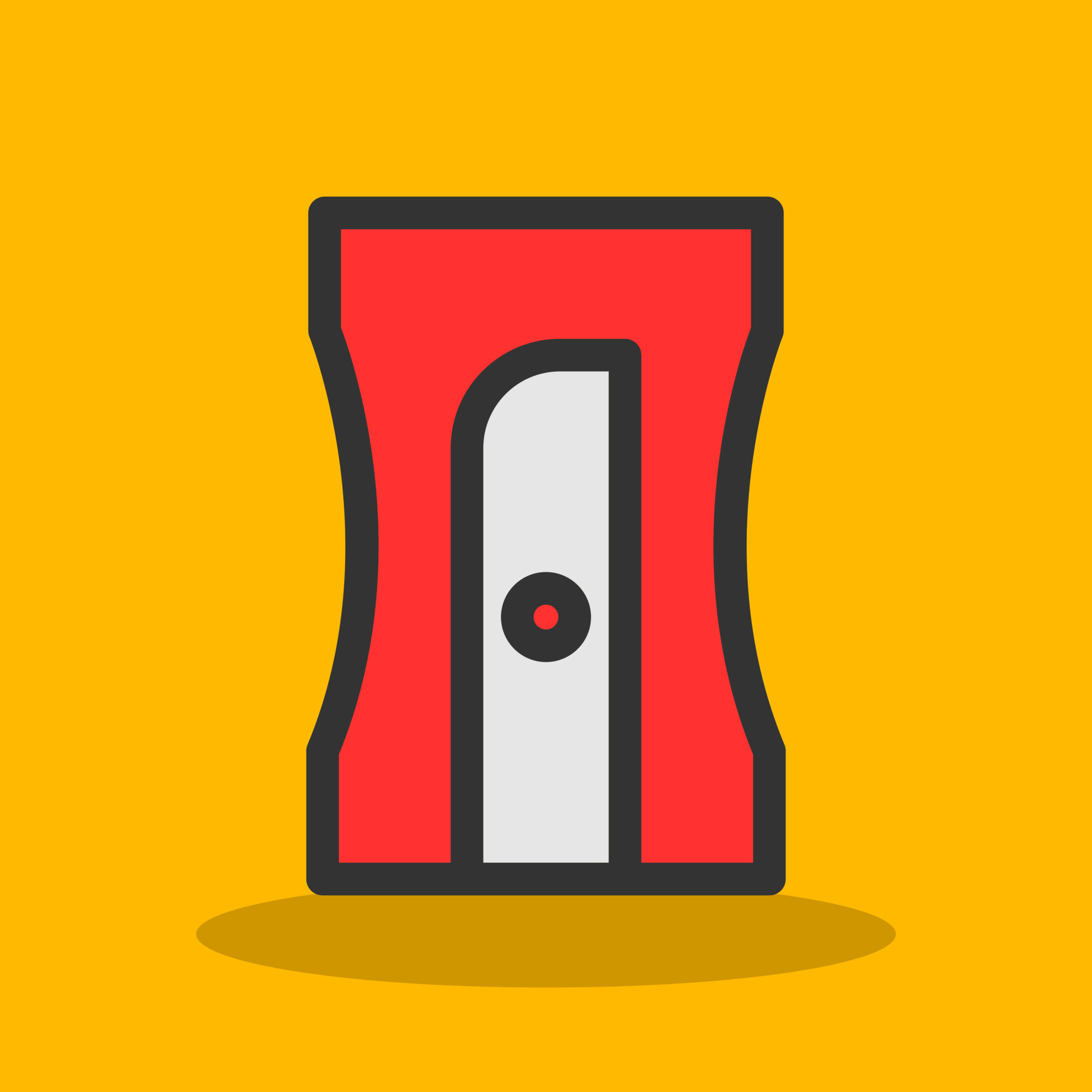 Pencil Sharpener Vector Icon Design 20107535 Vector Art at Vecteezy