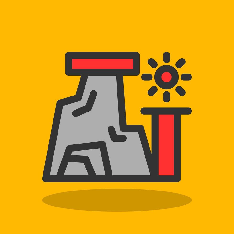 Desert Rocks Vector Icon Design