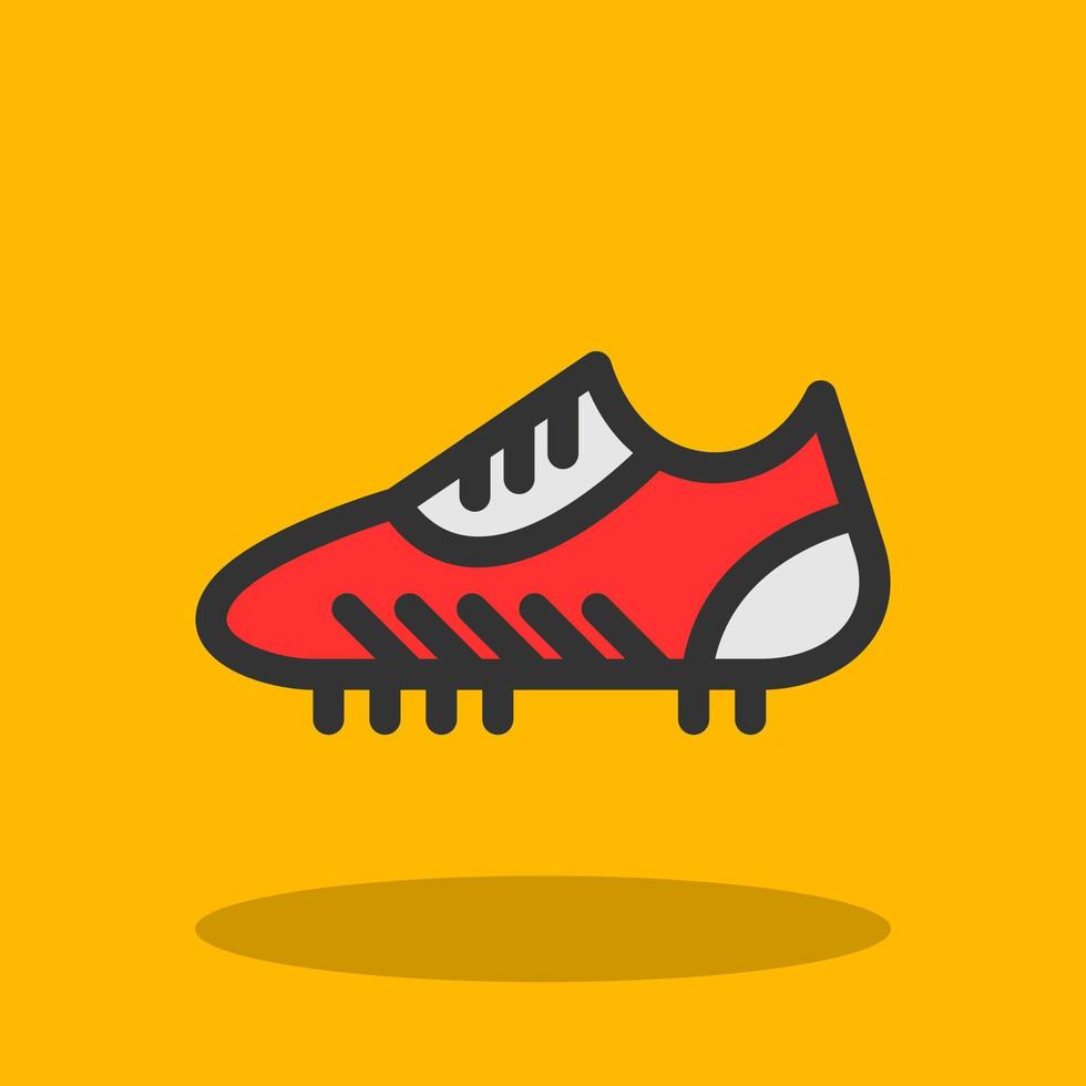 diseño de icono de vector de botas de fútbol