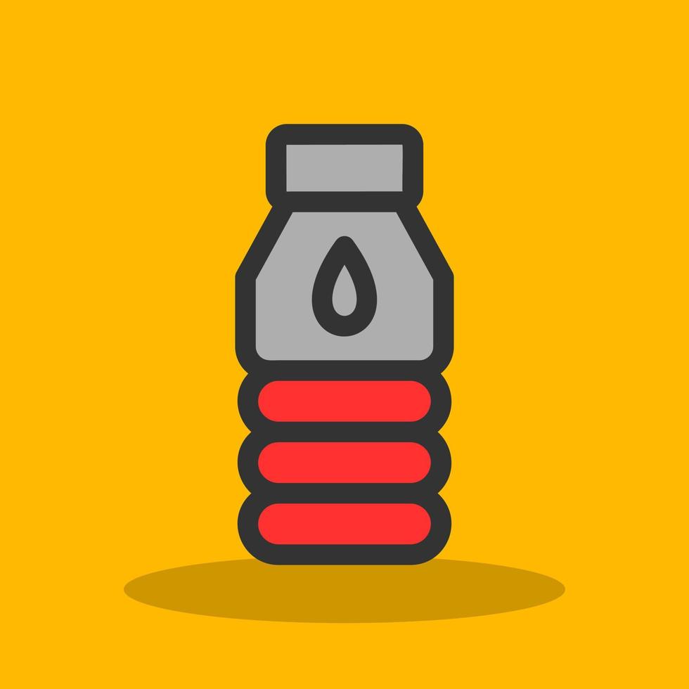 Water Flask Vector Icon Design