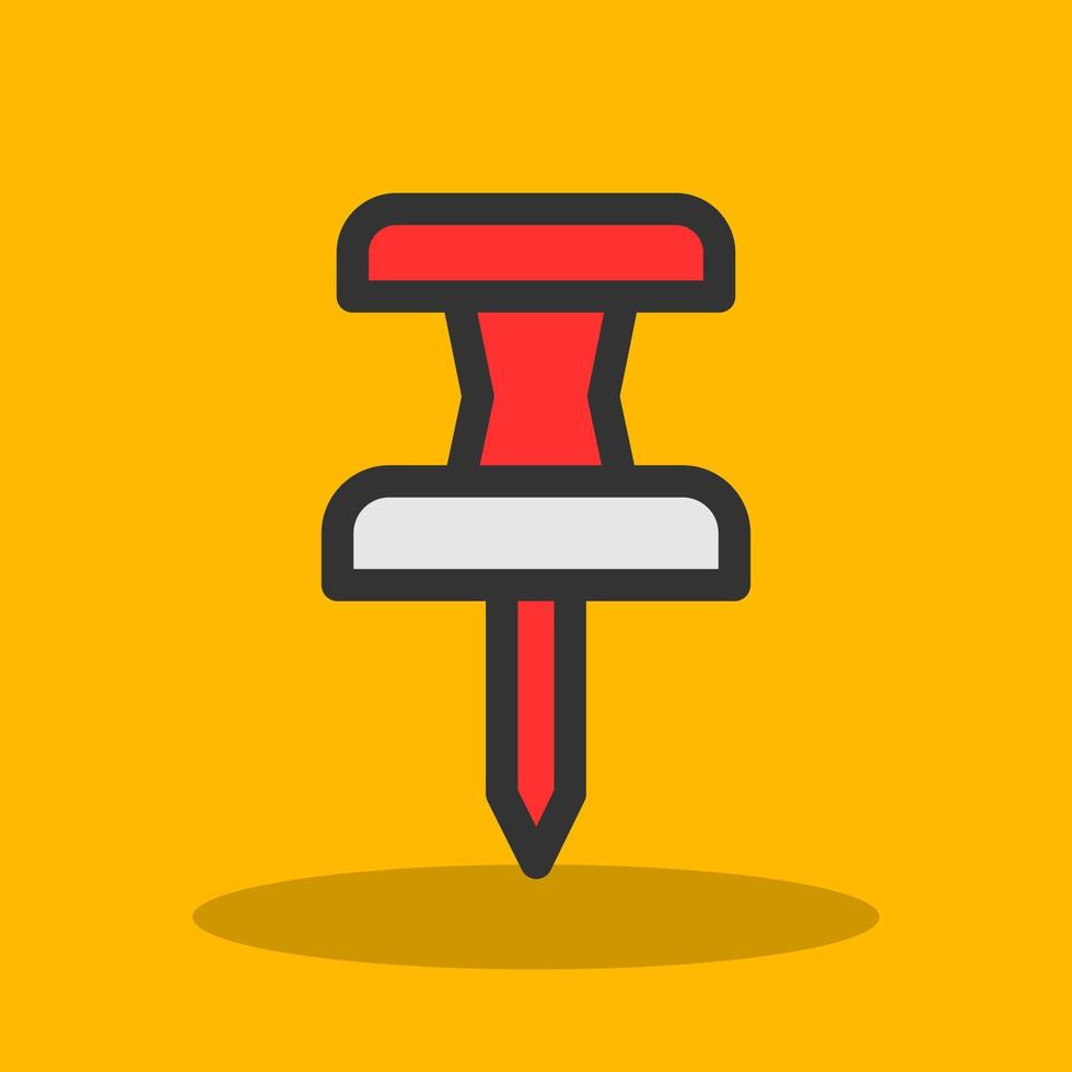 Push Pin Vector Icon Design