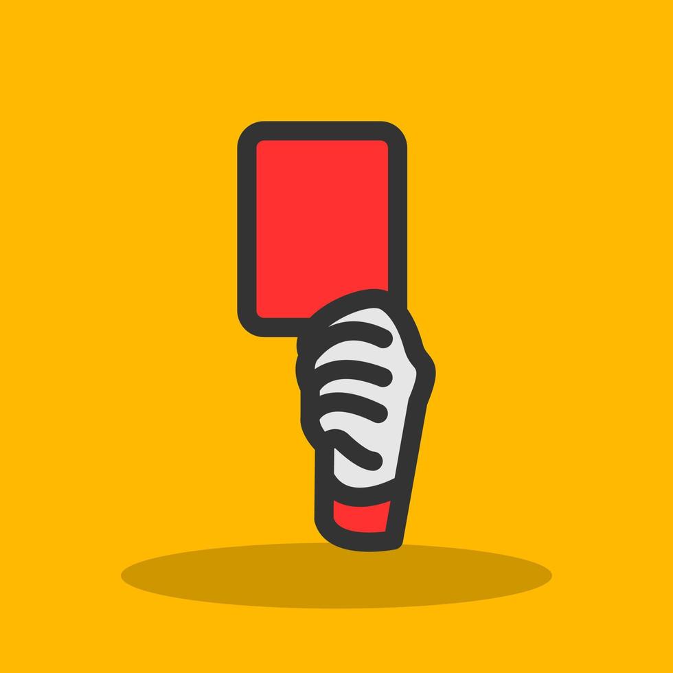 Yellow Card Vector Icon Design