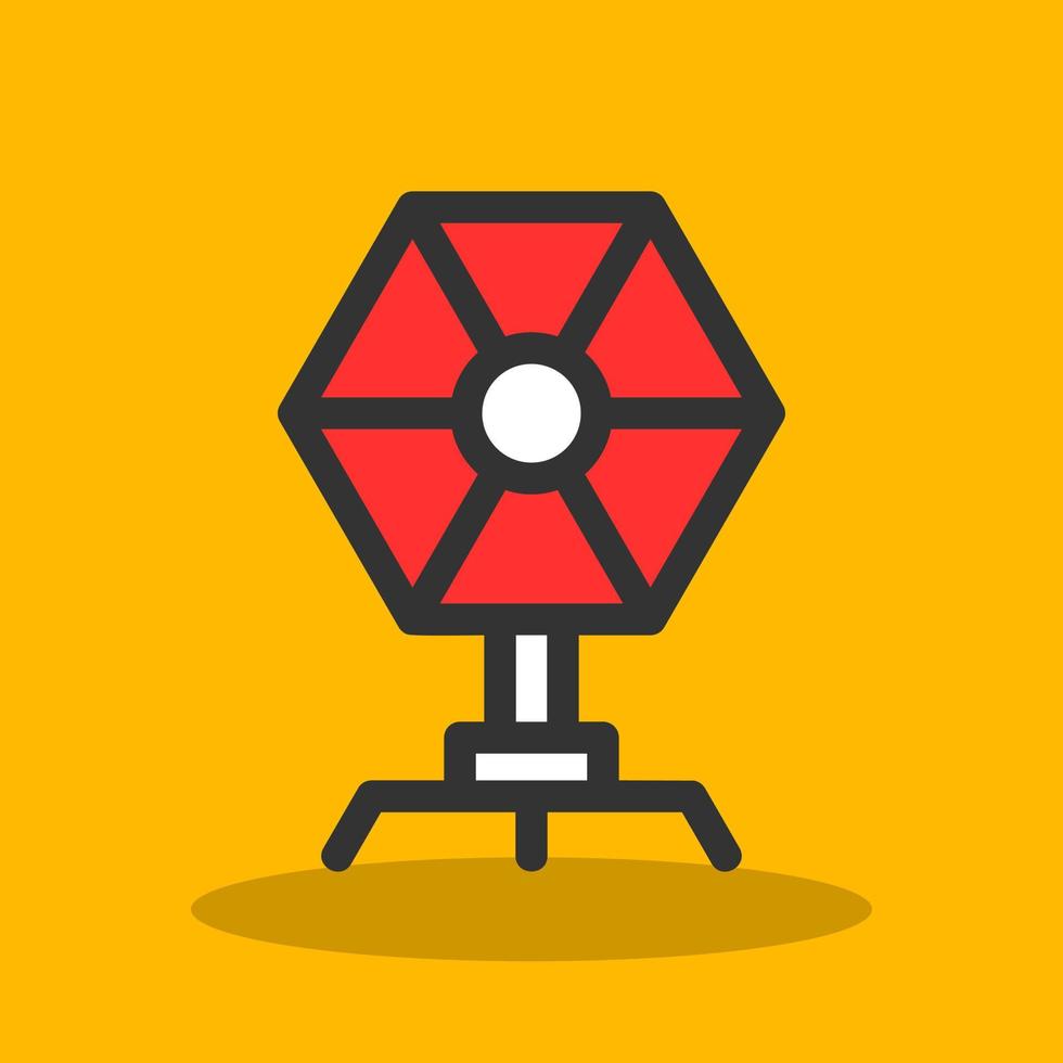 Camera Reflector Vector Icon Design