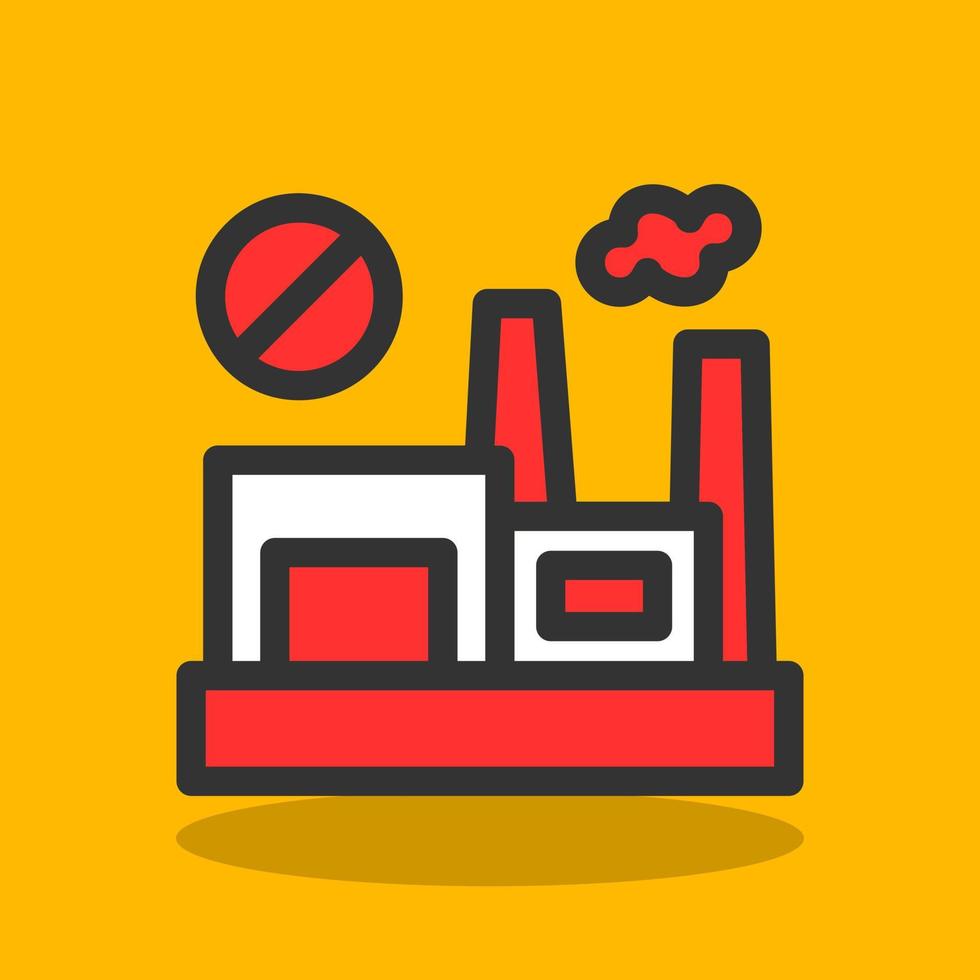 No Fossil Fuels Vector Icon Design