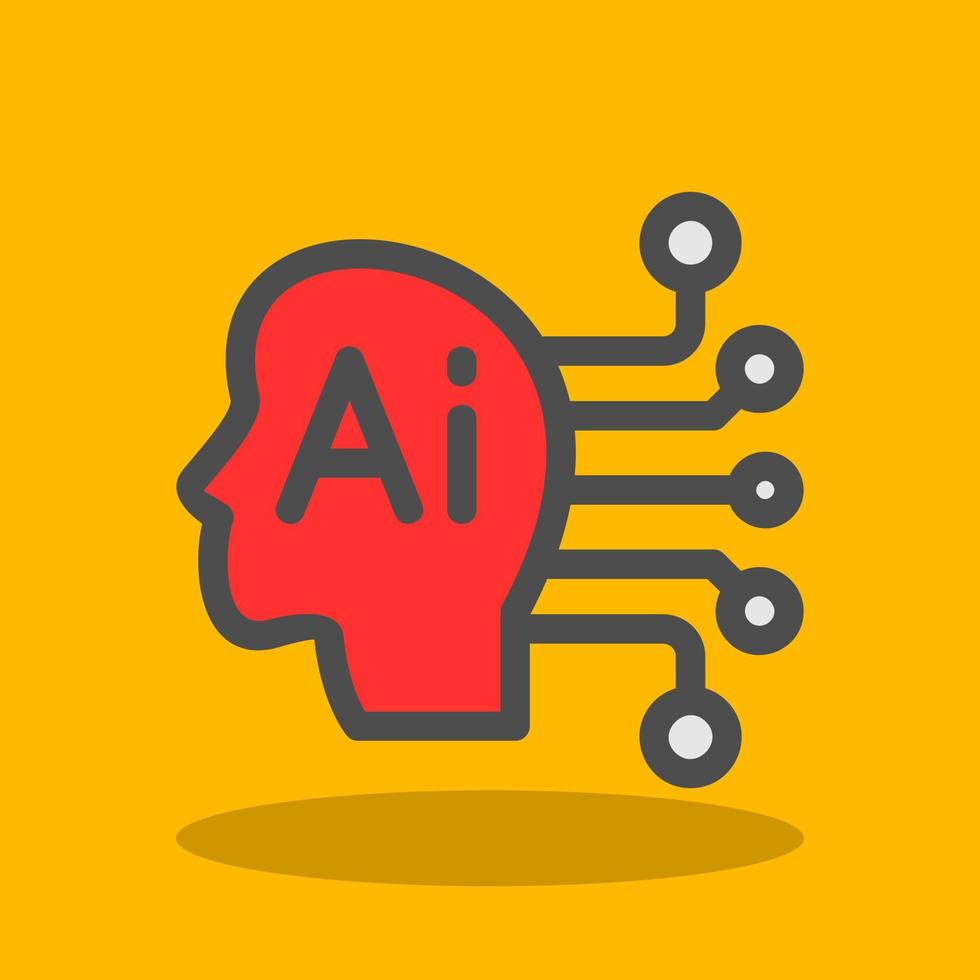 Artificial Consciousness Vector Icon Design