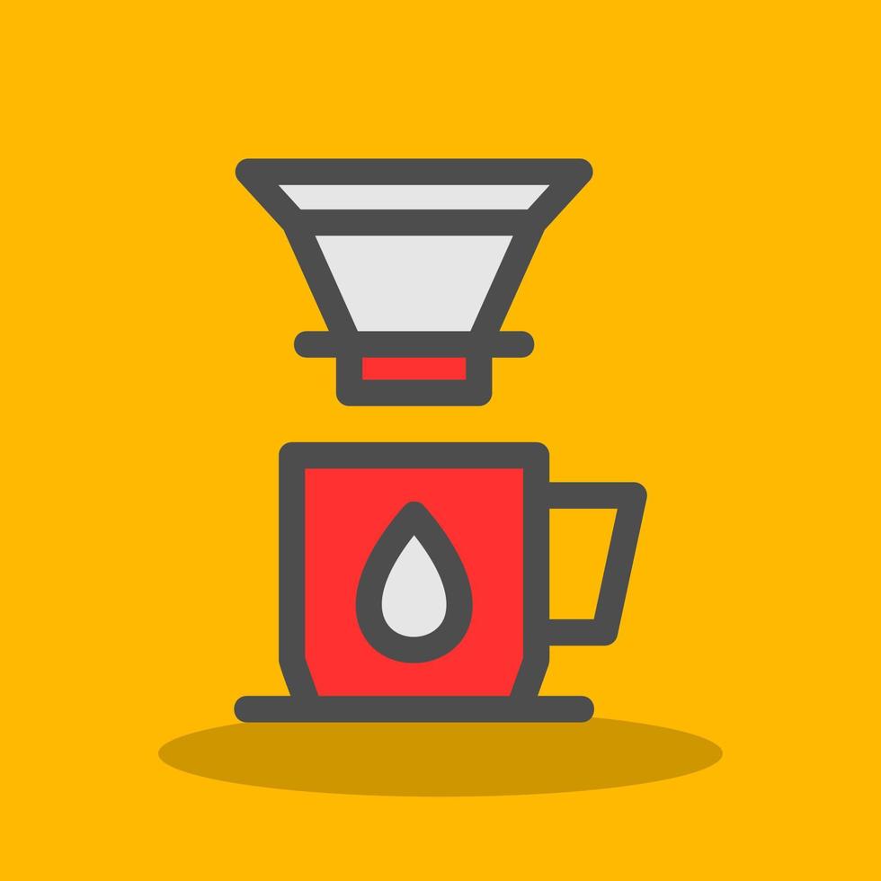 Coffee Dripper Vector Icon Design