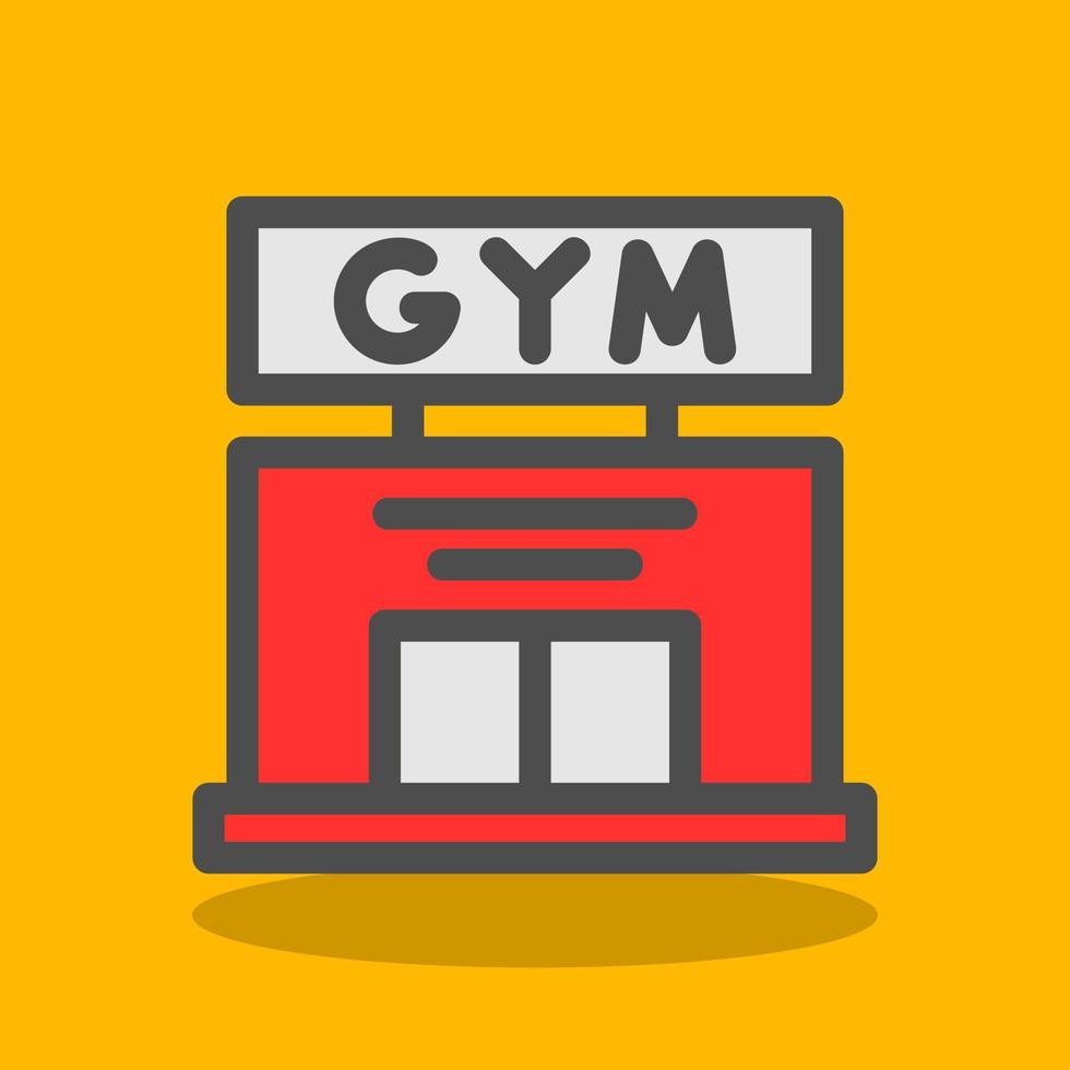 diseño de icono de vector de gimnasio