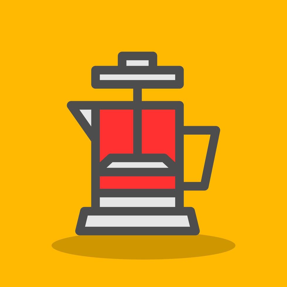 Coffee Press Vector Icon Design