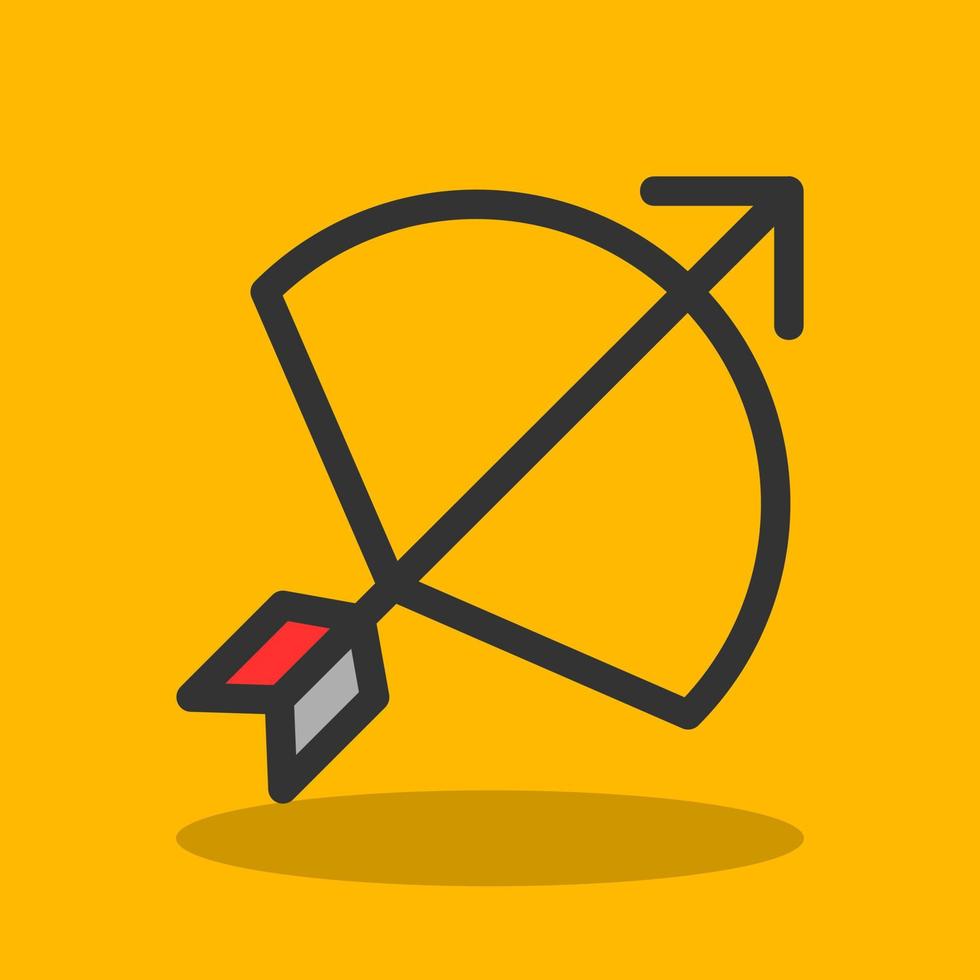 Bow Arrow Vector Icon Design