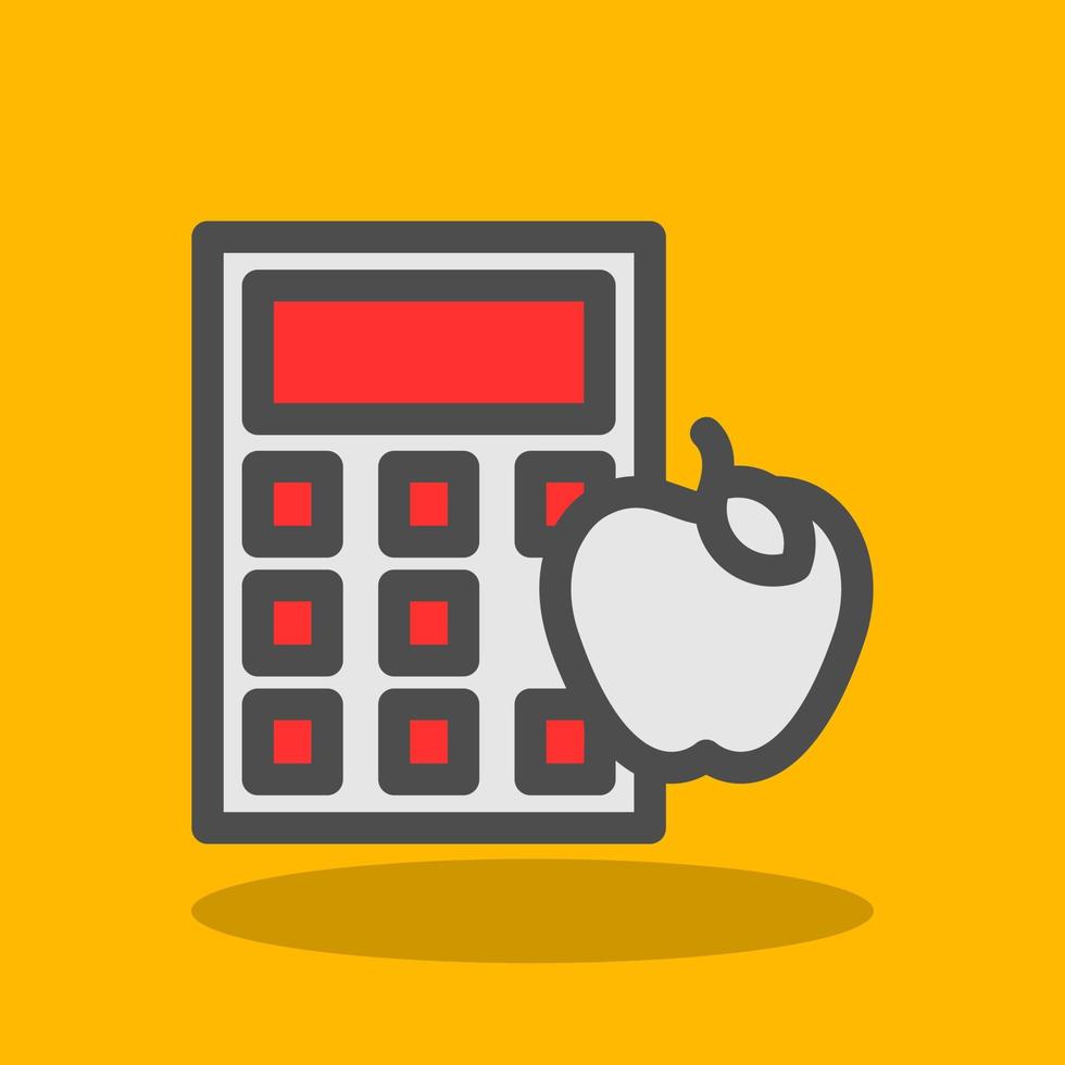 Calorie Calculator Vector Icon Design