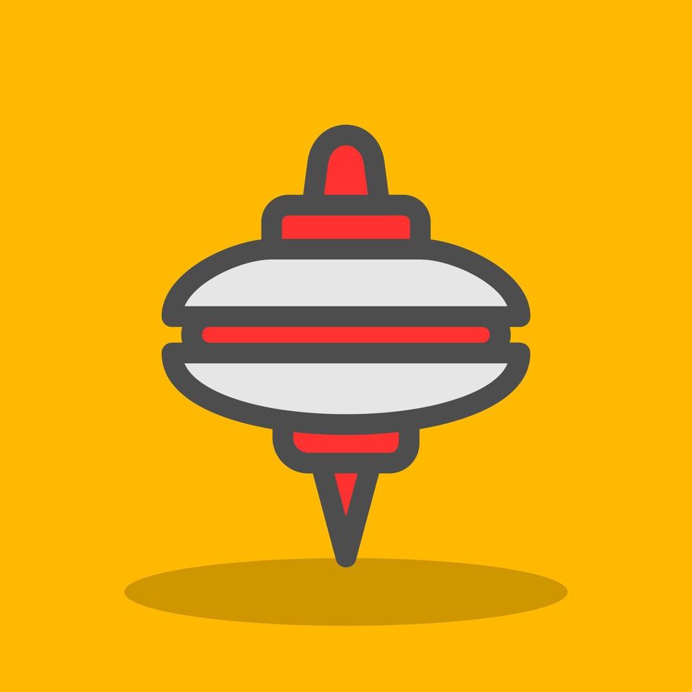 Spinning Top Vector Icon Design