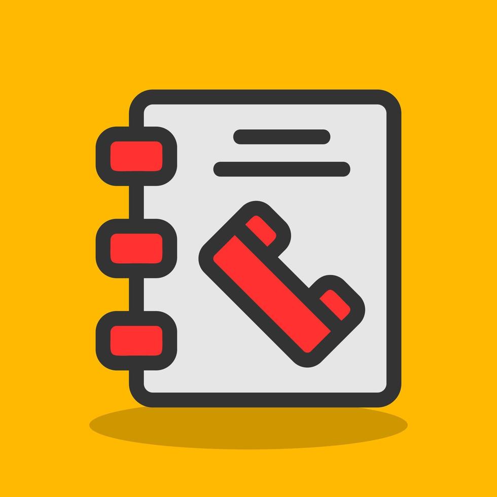 Phonebook Vector Icon Design