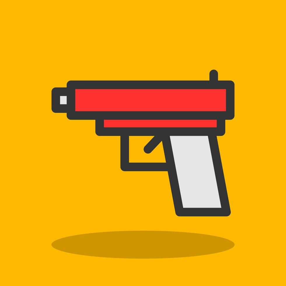Game Gun Vector Icon Design